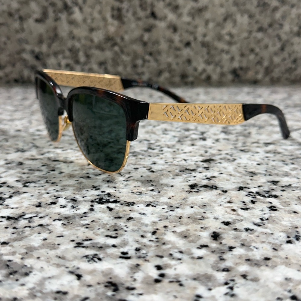 Tory Burch Gold and Black Sunglasses